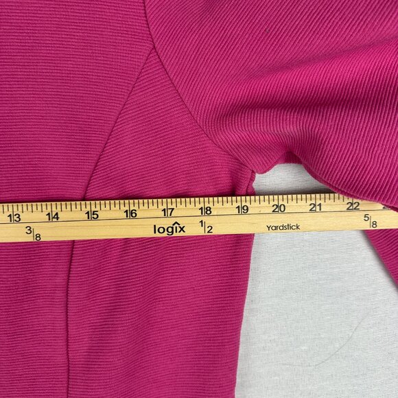 BODEN WOMEN'S TRINITY JERSEY RIBBED POCKETS STRETCH DRESS IN PINK COLOR SIZE 10R - Picture 6 of 12